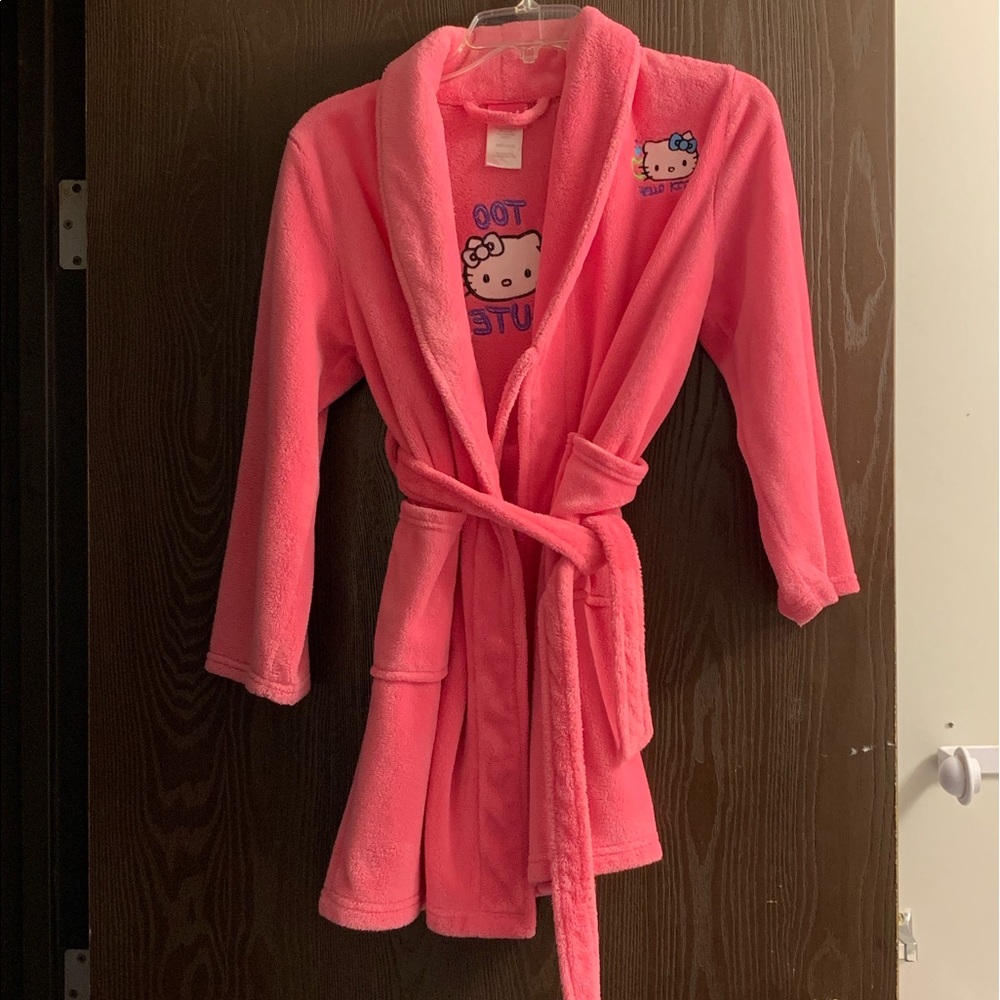 Girls hello kitty robe
